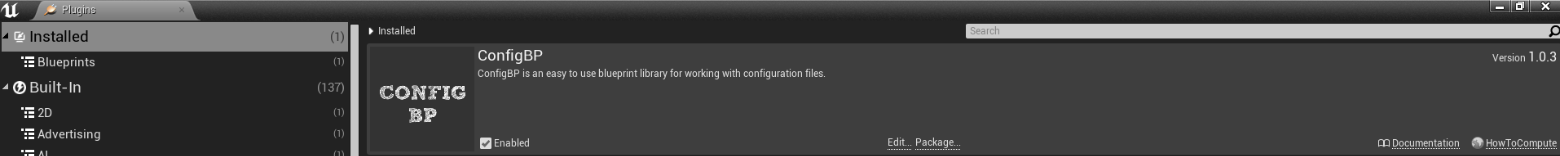 Editor Enabled Plugins