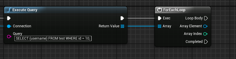 For Each loop w/ SQL query